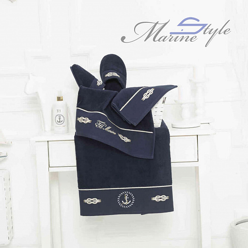 картинка Подарочный набор "MARINE TOWEL" с тапочками от интернет магазина